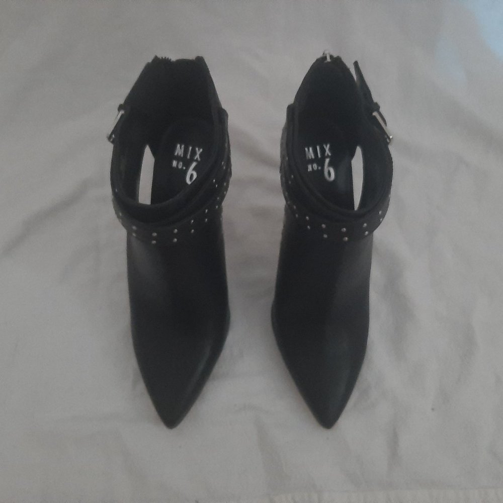 Stiletto Black Studded Ankle Booties